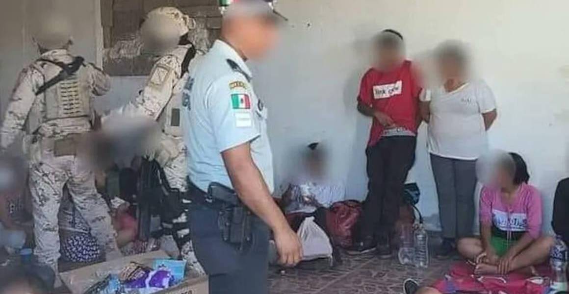Más de 120 migrantes fueron rescatados en una casa de seguridad clandestina Sonora, México