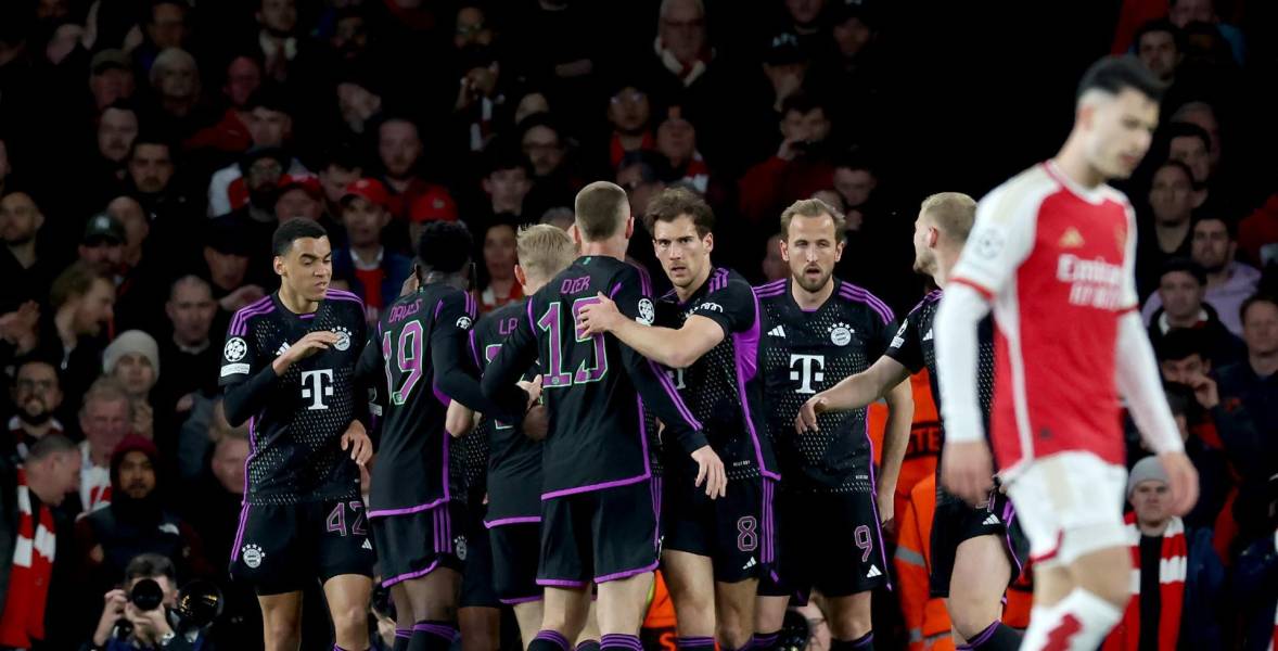 Arsenal y Bayern Munich empataron por la ida de los cuartos de final de Champions League