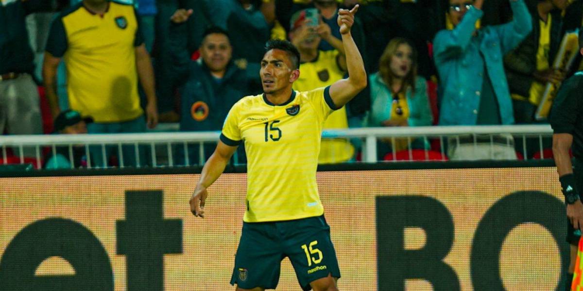 Ángel Mena volvió a marcar con Ecuador después de 877 días