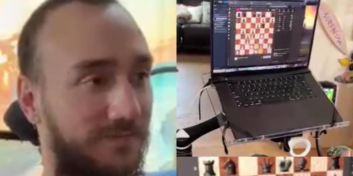 Video: el primer paciente con el chip cerebral de Neuralink juega ajedrez sin usar las manos