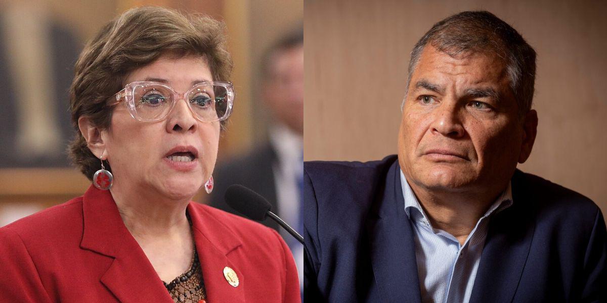 Ivonne Núñez, ministra del Trabajo, denuncia a Rafael Correa por traición a la Patria
