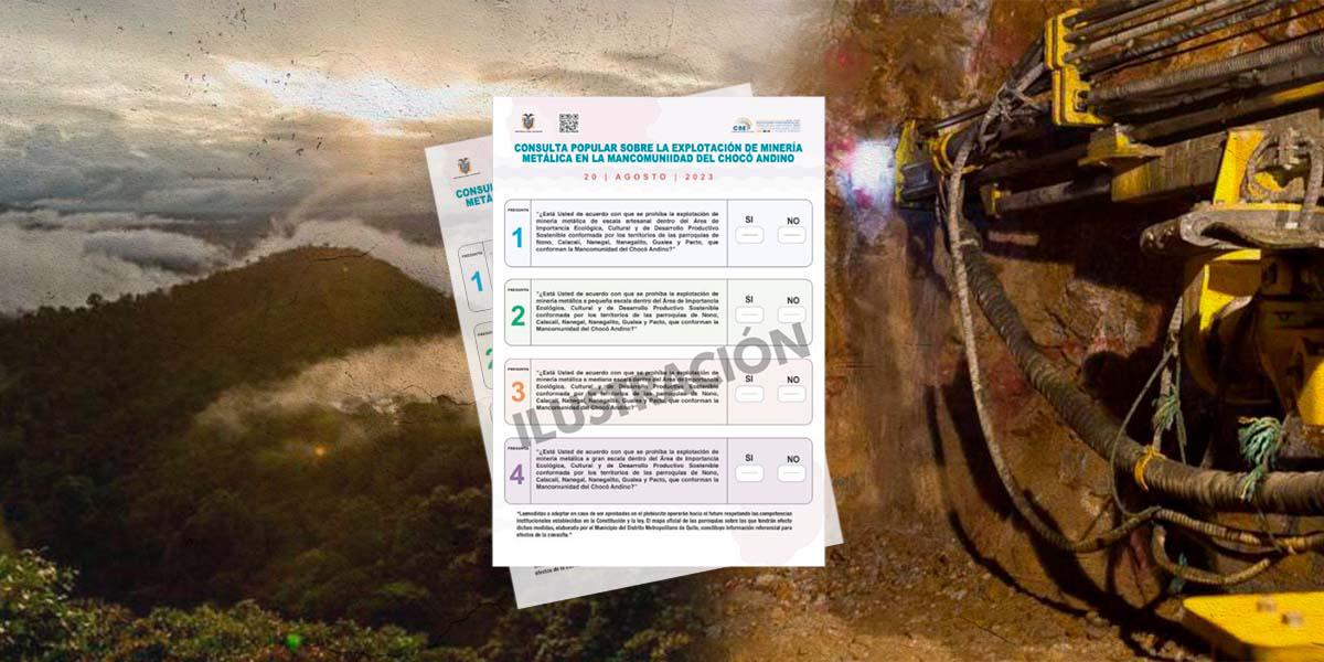 Elecciones Ecuador 2023: la consulta del Chocó Andino tiene cuatro preguntas que pueden generar confusión en el votante