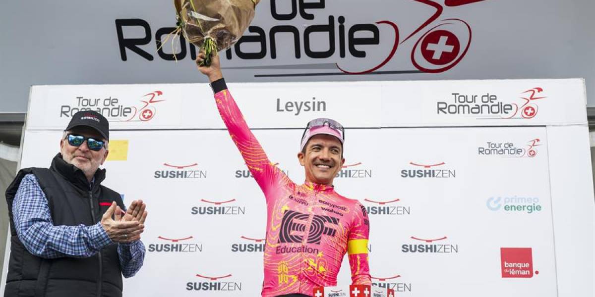 Richard Carapaz brilla y gana la etapa 4 del Tour de Romandía