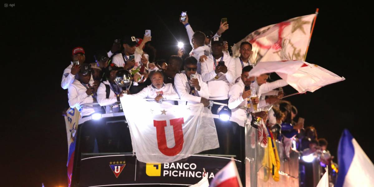En vivo | Festejos de Liga, campeón de la Copa Sudamericana, en Quito