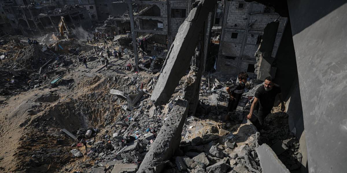 Cancillería de Ecuador expresa su preocupación por el bombardeo de Israel al campo de refugiados palestinos de Jabalia en Gaza