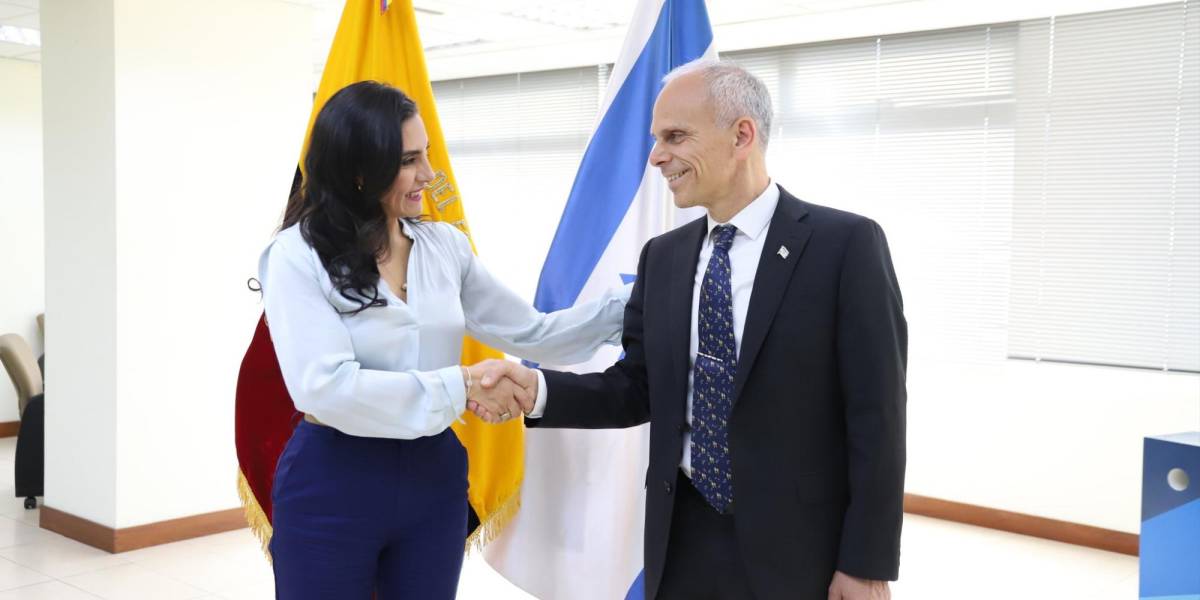 Verónica Abad se reunió con el embajador de Israel en Ecuador, Tzach Sarid