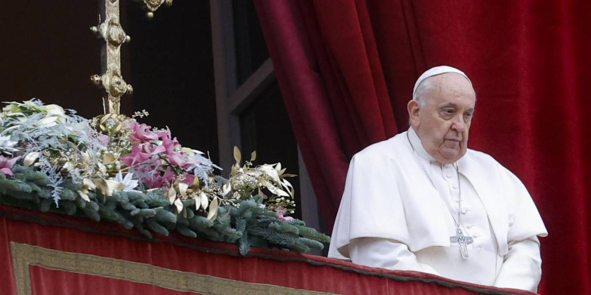 El Papa pide el fin de la guerra en Gaza en su mensaje de Navidad