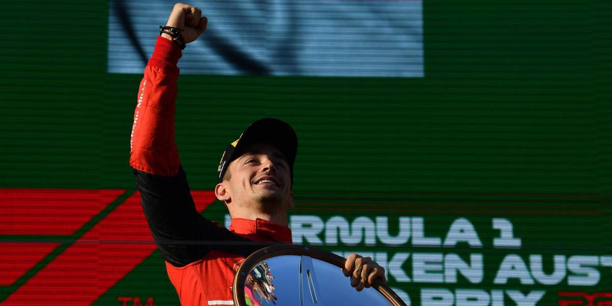 Charles Leclerc ganó el GP de Australia y lidera la F1