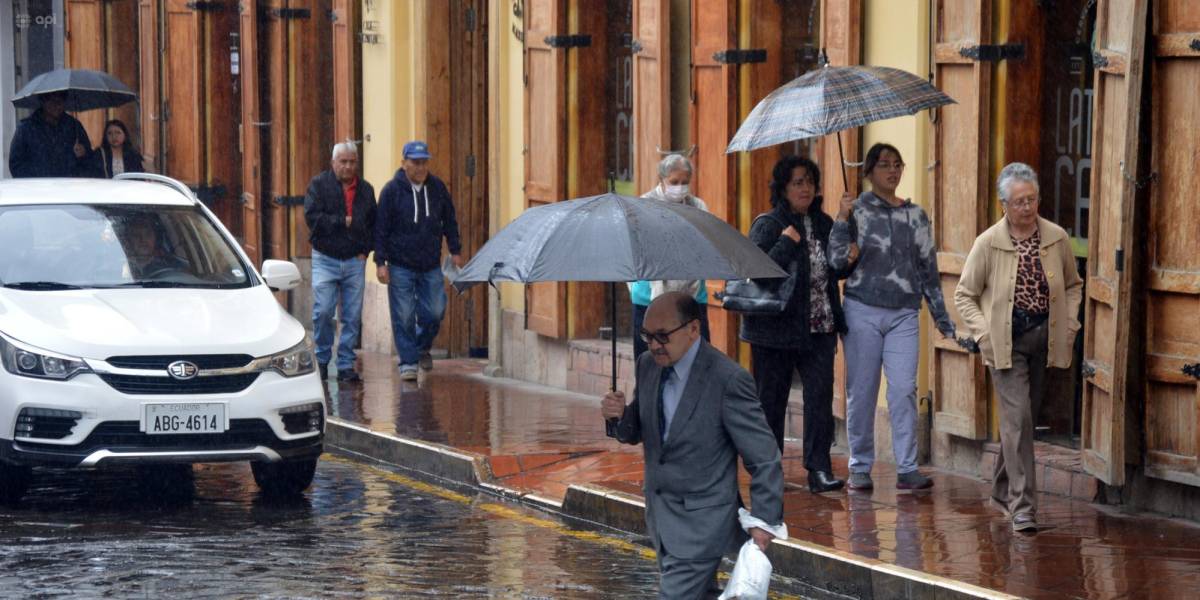 Inamhi: lluvias y tormentas en 22 provincias de Ecuador hasta el 20 de octubre