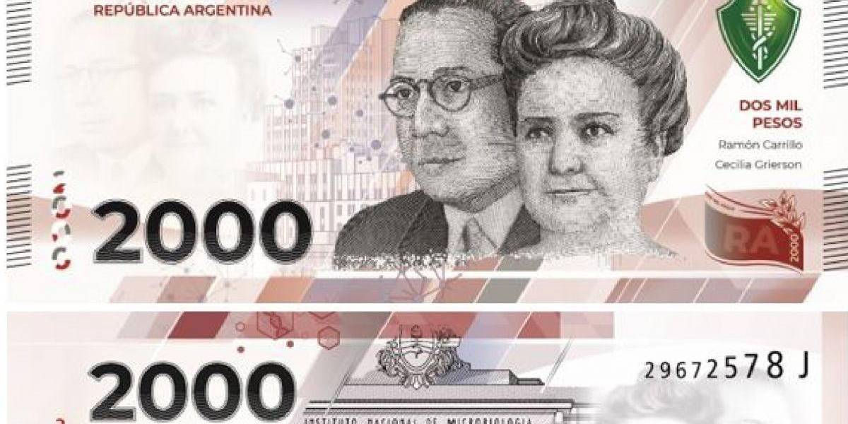 Argentina puso en circulación un nuevo billete de 2.000 pesos que ya se desvalorizó por la inflación