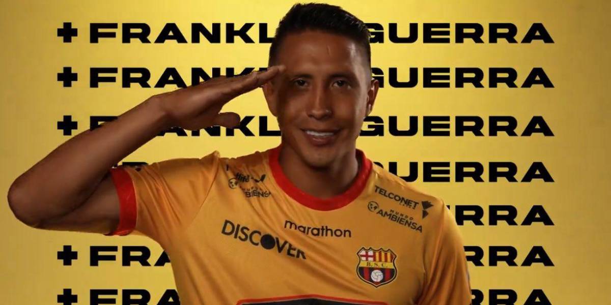 Barcelona SC anunció la llegada de Franklin Guerra para esta temporada