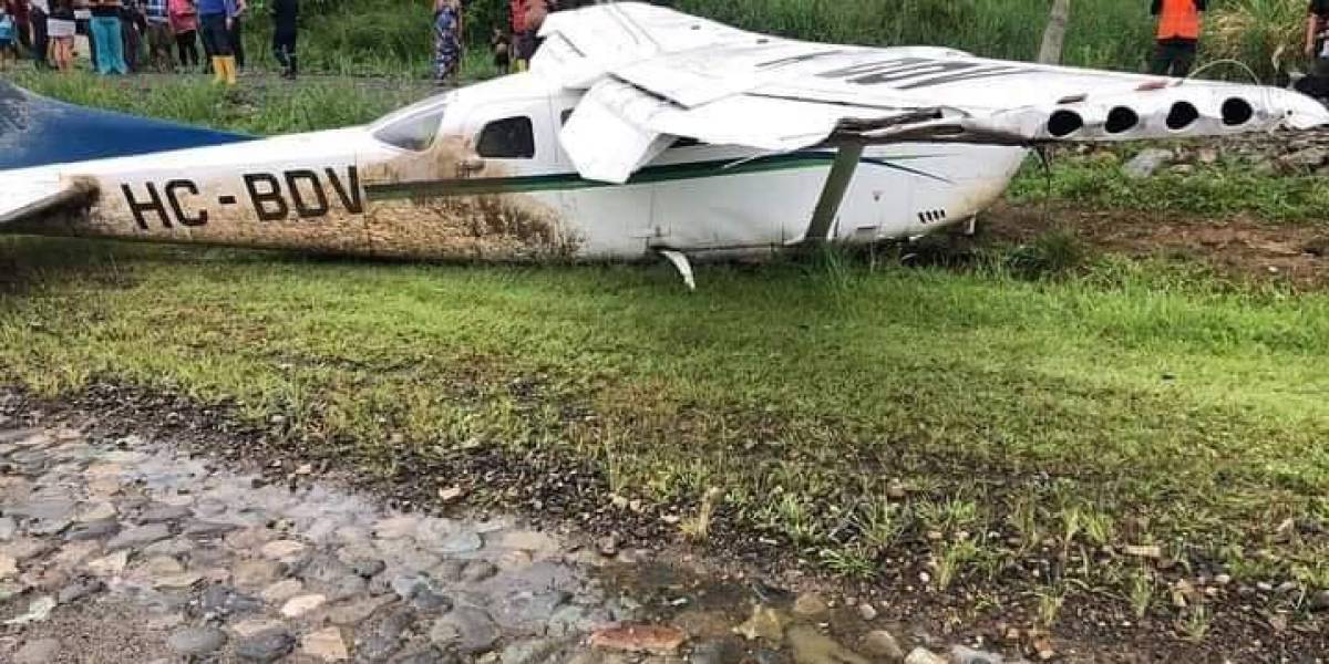 Un avión monomotor se accidentó en la comunidad Warintsa, Morona Santiago