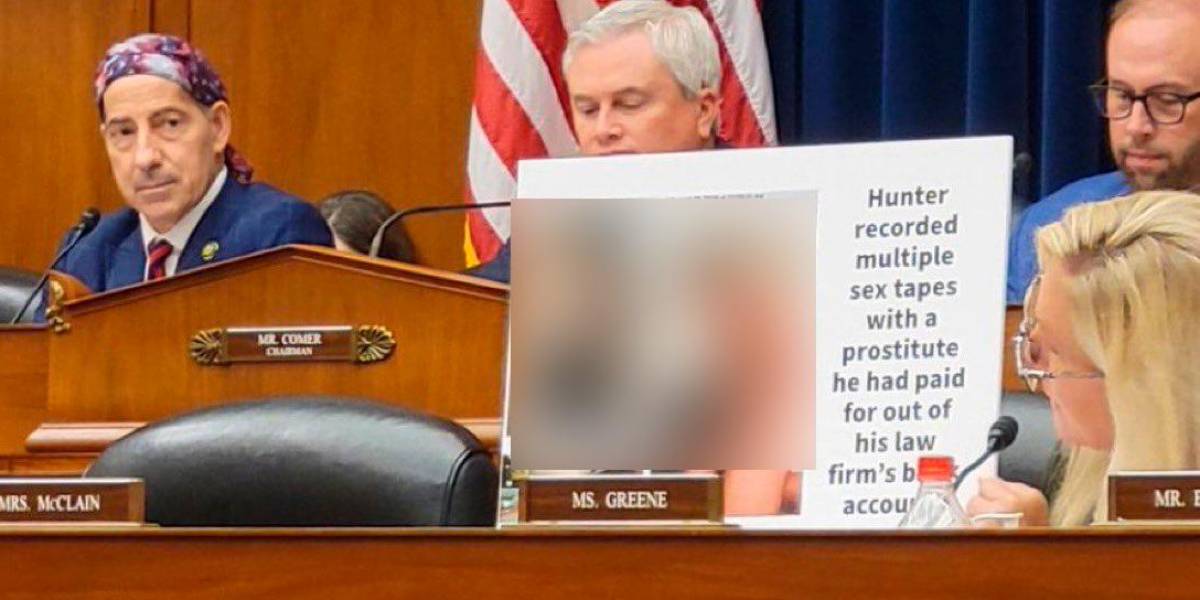 Estados Unidos: fotos explícitas de Hunter Biden fueron mostradas por una congresista