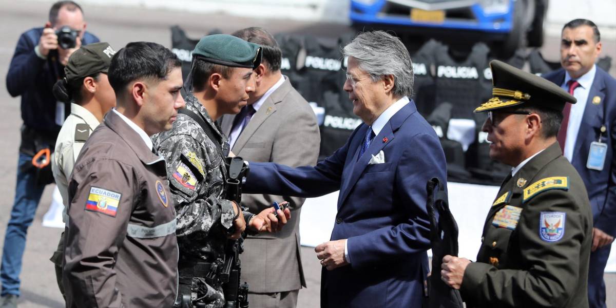 Guillermo Lasso protagonizó su último acto público como presidente de Ecuador