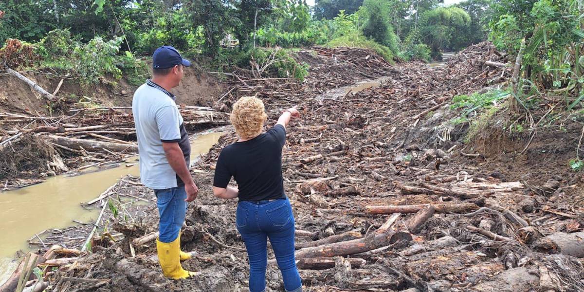 Alrededor de 1.600 hectáreas afectadas por las inundaciones en Esmeraldas