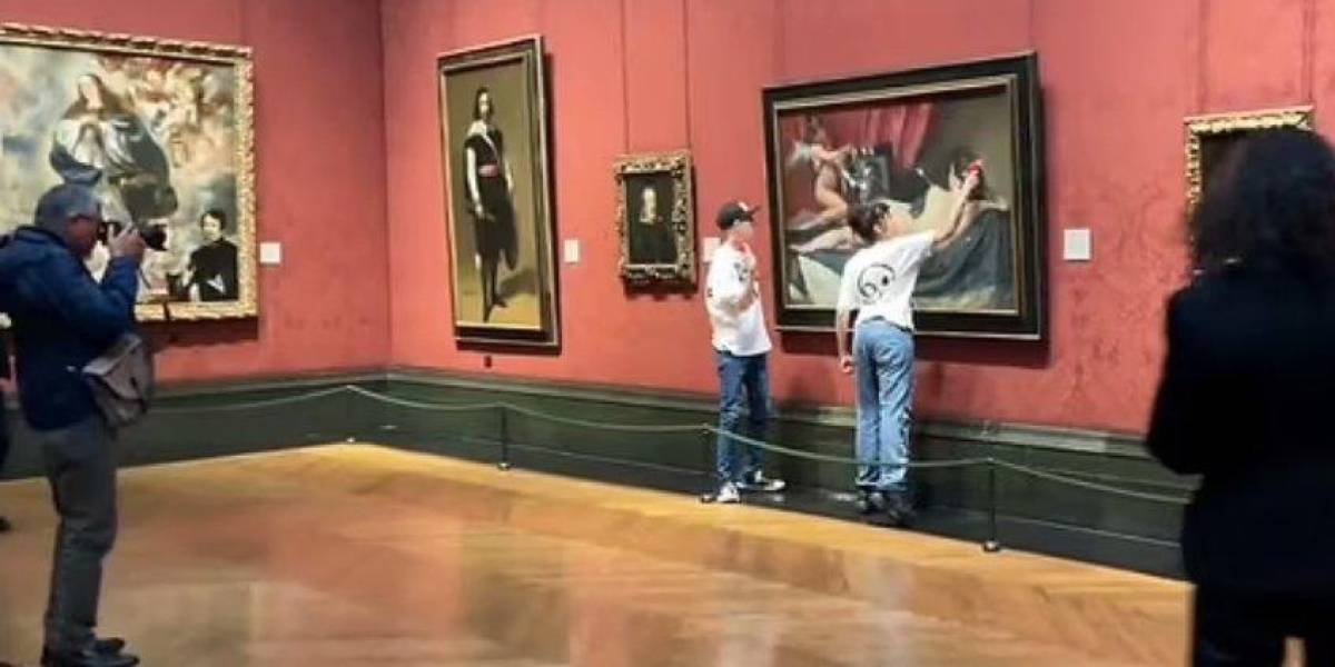 Los activistas que rompieron el cristal de una pintura de Velázquez en Reino Unido fueron detenidos