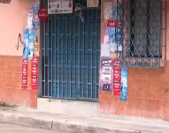 Imagen de uno de los negocios cerrados esta semana en Guasmo Sur, Guayaquiil.