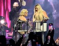 Imagen del show en el que Wendy Guevara acompañó a Madonna en el escenario.
