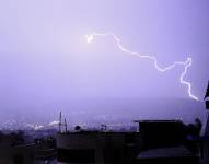 La tormenta eléctrica se registró con mayor intensidad en los valles de Tumbaco y Los Chillos.