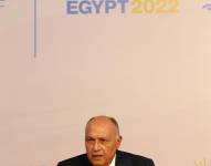 EL ministro de Asuntos Exteriores de Egipto, Sameh Shoukry, participó en la COP27.