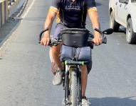 Periodista recorrió más de 4000 km en bicicleta para llegar a la final de la Copa Libertadores