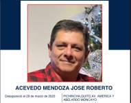 La imagen del empresario quiteño José Roberto Acevedo Mendoza se difunde en redes sociales.