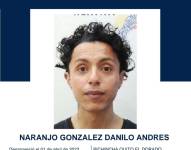 Danilo Naranjo fue reportado como desaparecido el 1 de abril.