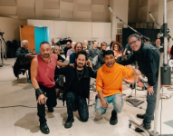 La banda mexicana en el estudio preparando nuevo disco