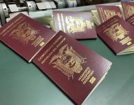 Imagen referencial de pasaportes ecuatorianos.