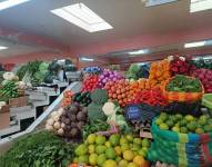 Un puesto de verduras en el mercado de Iñaquito, en el norte de la capital.