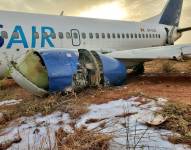 Avión accidentado en Senegal