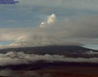 El volcán Cotopaxi mantiene baja actividad, es monitoreado por el Instituto Geofísico.