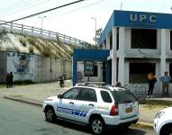 La Unidad de Policía Comunitaria de Calderón, norte de Quito, fue destruida durante el paro nacional.