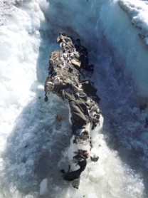 Derretemiento glacial en Italia expone momias