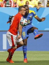 Suiza- Ecuador en el Mundial Brasil 2014