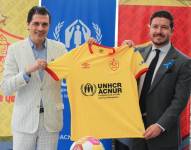 Liga Pro: Aucas lucirá logo de ACNUR en camiseta para apoyar integración de refugiados