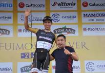 El ecuatoriano Richard Huera, del equipo Movistar-Best PC, ganó la tercera etapa de la Vuelta al Ecuador.