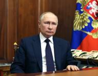 El presidente de Rusia, Vladimir Putin, fue registrado este lunes, 27 de marzo, en Moscú (Rusia).