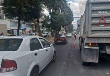 Operativos de tránsito vehicular en Quito.