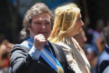 Imagen de la toma de posesión del presidente electo de Argentina Javier Milei.