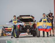 El piloto ecuatoriano Sebastián Guayasamín terminó octavo en el Rally Dakar