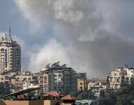 Explosiones sobre Gaza este lunes por los ataques israelíes