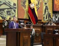 Fausto Murillo en el Pleno de la Asamblea para defenderse del juicio político.