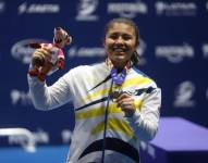La pesista ecuatoriana Bella Paredes, empezó en el mundo de la Gimnasia Olímpica.