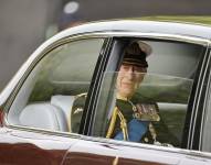 El rey Carlos III se dirige al funeral de estado de la reina Isabel II en Londres el pasado 19 de septiembre. EFE/EPA/TOLGA AKMEN