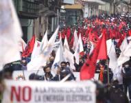 Marcha del Frente Unitario de Trabajadores del 23 de marzo de 2022.