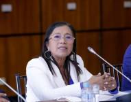 Presidenta de la Asamblea Nacional, Guadalupe Llori. Archivo/Referencial