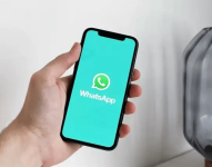 Logo de WhatsApp en un 'smartphone'.