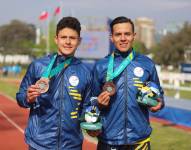 Bayardo Naranjo y Andrés Torres consiguieron medalla de plata en relecos mixtos de pentatlón.