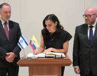 La vicepresidenta Verónica Abad entrega sus cartas credenciales al Gobierno de Israel como embajadora por la paz